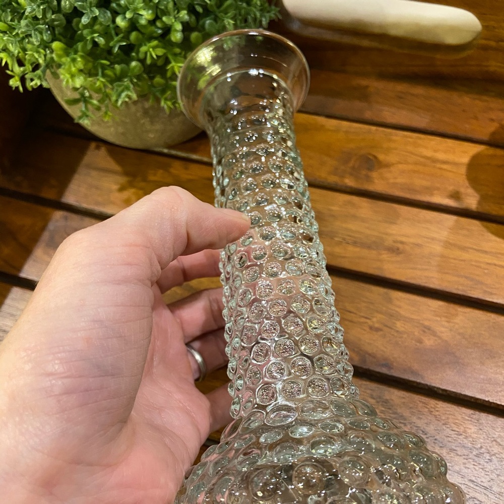 Vintage E O Brody Hobnail Clear Glass Bud Vase - Picture 8 of 8